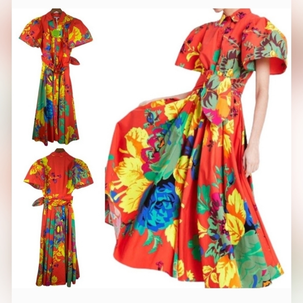 Christopher John Rogers x Target bright floral long maxi dress - Picture 6 of 13
